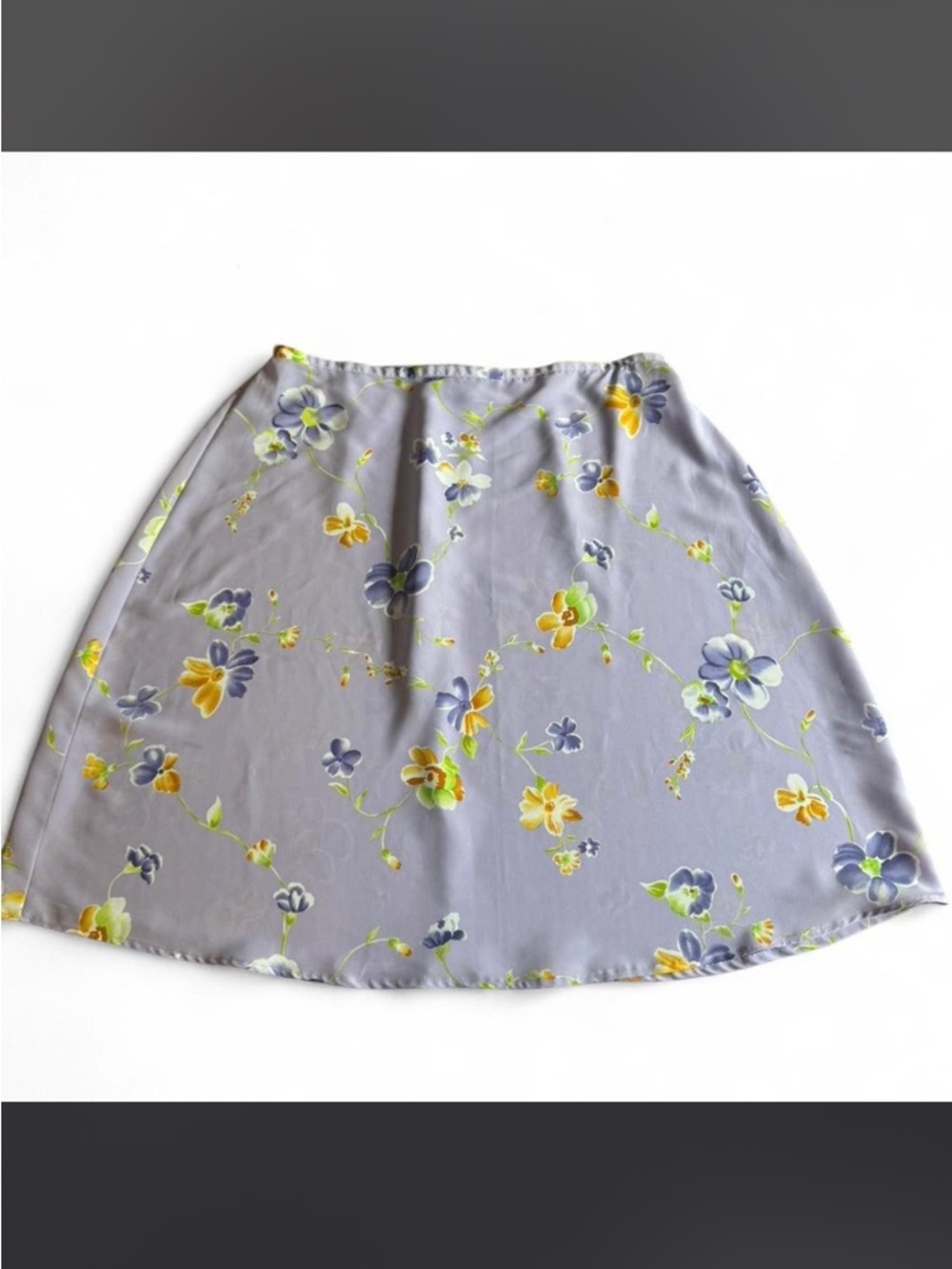 Vintage Plus Size Kathie Lee Collection Lavender Floral A-Line Skirt